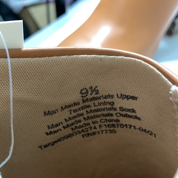 A new day cognac color mules with faux animal skin heels New with tags Sz 9.5 - Picture 8 of 9